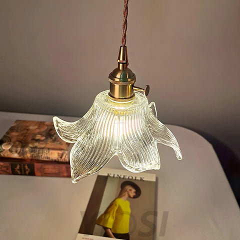 Transparent Crystal Pendant ∅ 7.9″ ∅ 7.9″ x H 3.7″ / Dia 20cm x H 9.5cm / Clear Pendant light