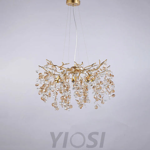 Tree Branch 23.6’’ Chandelier Round Ceiling Light Fixtures