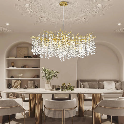 Tree Branch Chandelier for Dining Room L55in - Fast Delivery-1-Yiosilamp