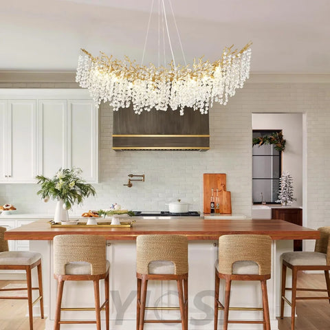 Tree Branch Chandelier for Dining Room L55in - Fast Delivery-1-Yiosilamp