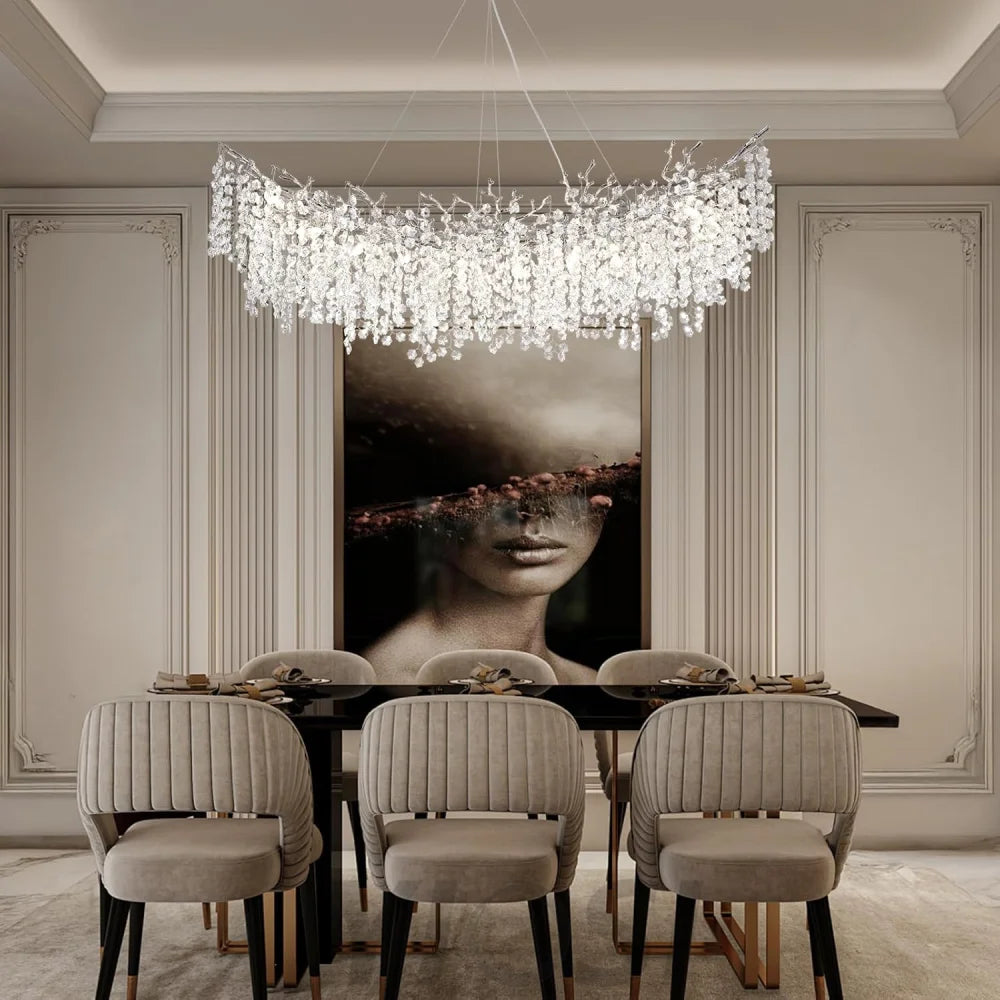 Tree Branch Chandelier for Dining Room L55in - Fast Delivery-1-Yiosilamp