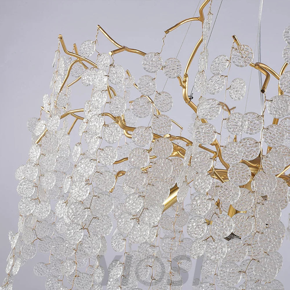 Tree Branch Chandelier Pendant Lighting Round Ceiling Light 31.5’’ D