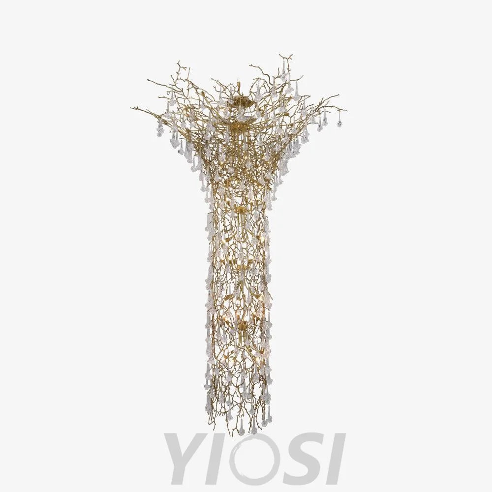 Tree Branch Staircase Chandelier ∅ 59″ - Helia-1-Yiosilamp