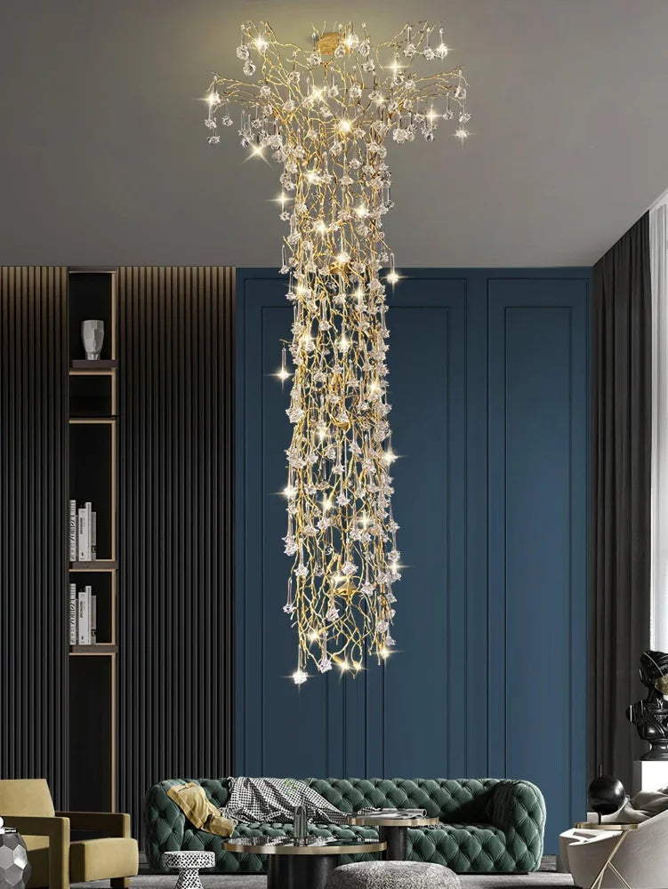 Tree Branch Staircase Chandelier ∅ 59″ - Helia-1-Yiosilamp