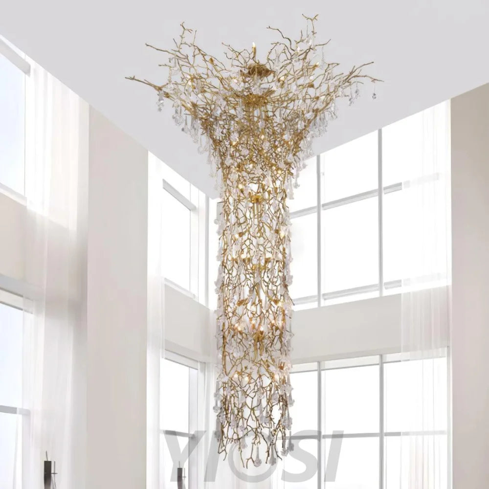 Tree Branch Staircase Chandelier ∅ 59″ - Helia-1-Yiosilamp