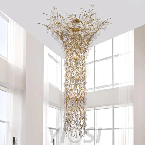 Tree Branch Staircase Chandelier ∅ 59″ - Helia-1-Yiosilamp