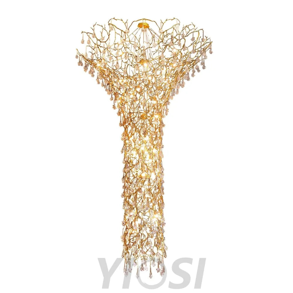 Tree Branch Staircase Chandelier ∅ 59″ - Helia-1-Yiosilamp