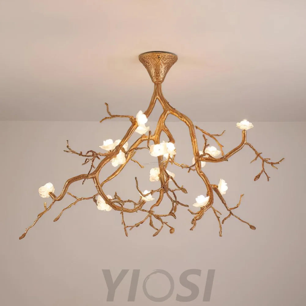 Tree Branches Flower Ceiling Lamp ∅ 47.2″ - Branch, Semi Flush Mounts-1-Yiosilamp