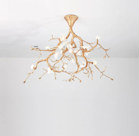 Tree Branches Flower Ceiling Lamp ∅ 47.2″ - Branch, Semi Flush Mounts-1-Yiosilamp