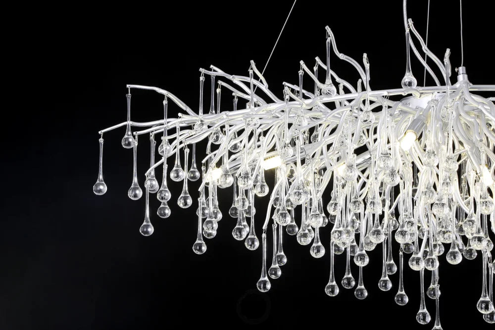 Tree Crystal Chandelier，Silver 45’’ Branch Chandelier