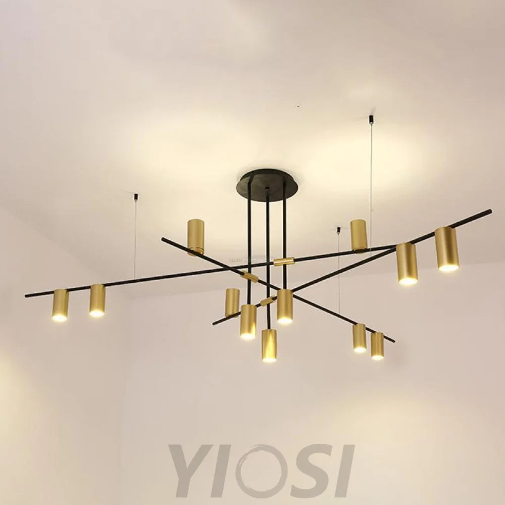 Tribes Chandelier with 3/4/9/12 heads - Industaarial-1-Yiosilamp