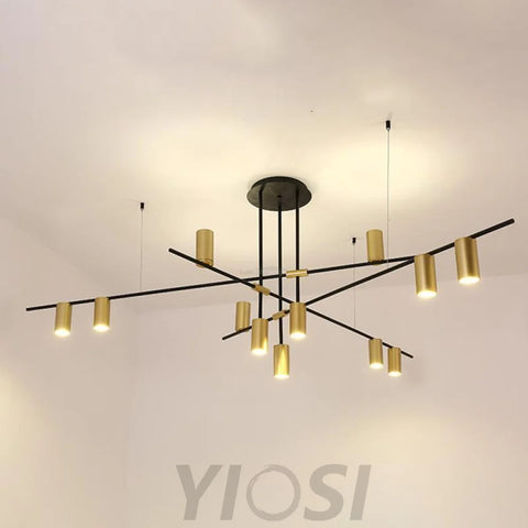 Tribes Chandelier with 3/4/9/12 heads - Industaarial-1-Yiosilamp