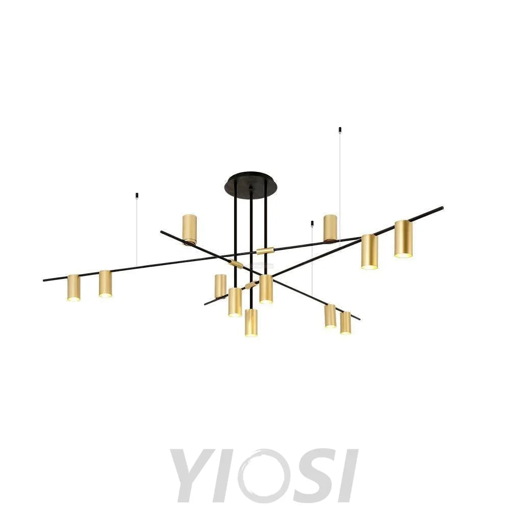 Tribes Chandelier with 3/4/9/12 heads - Industaarial-1-Yiosilamp