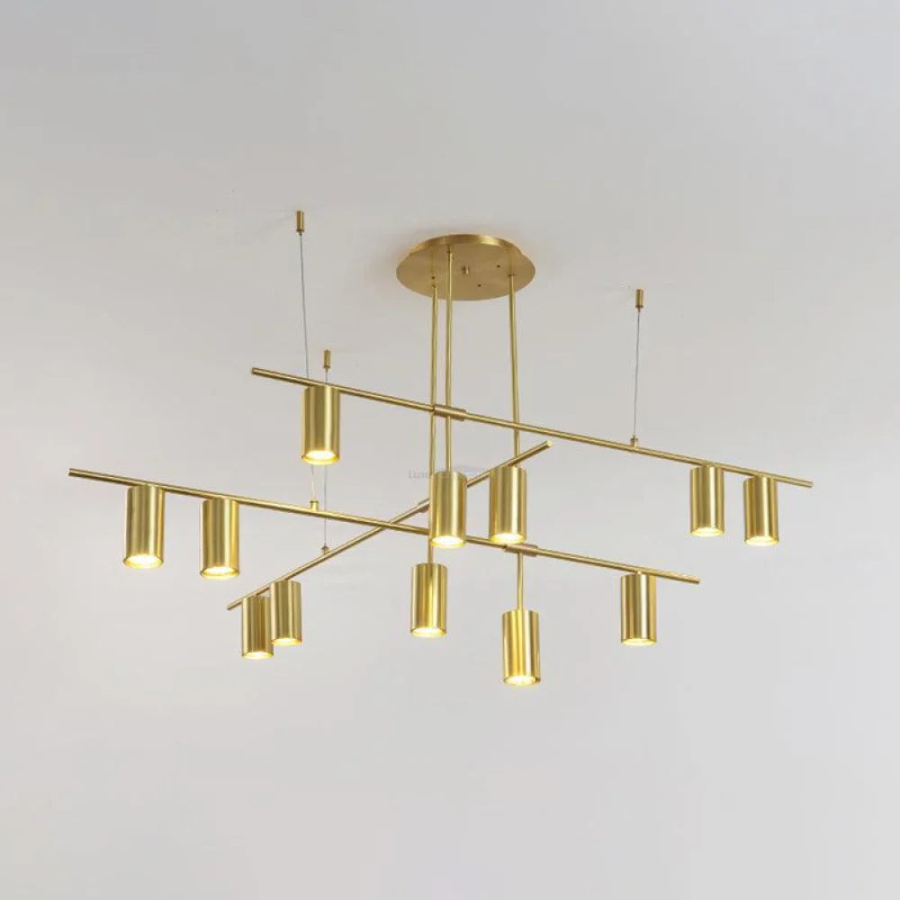 Tribes Chandelier with 3/4/9/12 heads - Industaarial-1-Yiosilamp