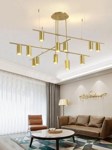 Tribes Chandelier with 3/4/9/12 heads - Industaarial-1-Yiosilamp