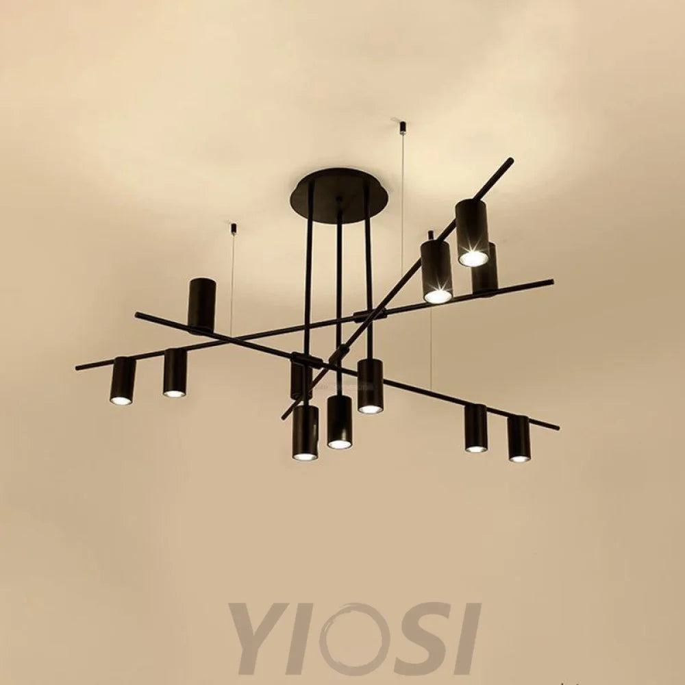 Tribes Chandelier with 3/4/9/12 heads - Industaarial-1-Yiosilamp