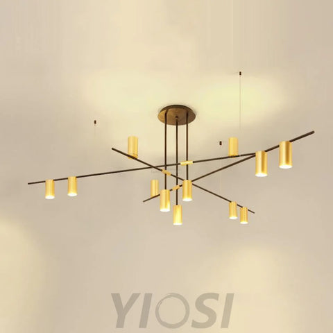Tribes Chandelier with 3/4/9/12 heads - Industaarial-1-Yiosilamp