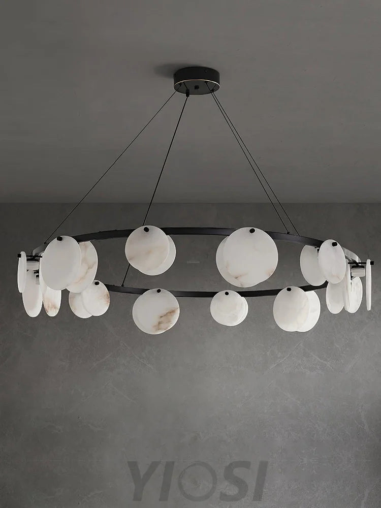 Trinidad Alabaster Chandelier - Alabaster, Alabaster Chandelier-1-Yiosilamp