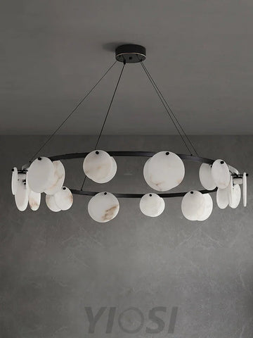 Trinidad Alabaster Chandelier - Alabaster, Alabaster Chandelier-1-Yiosilamp