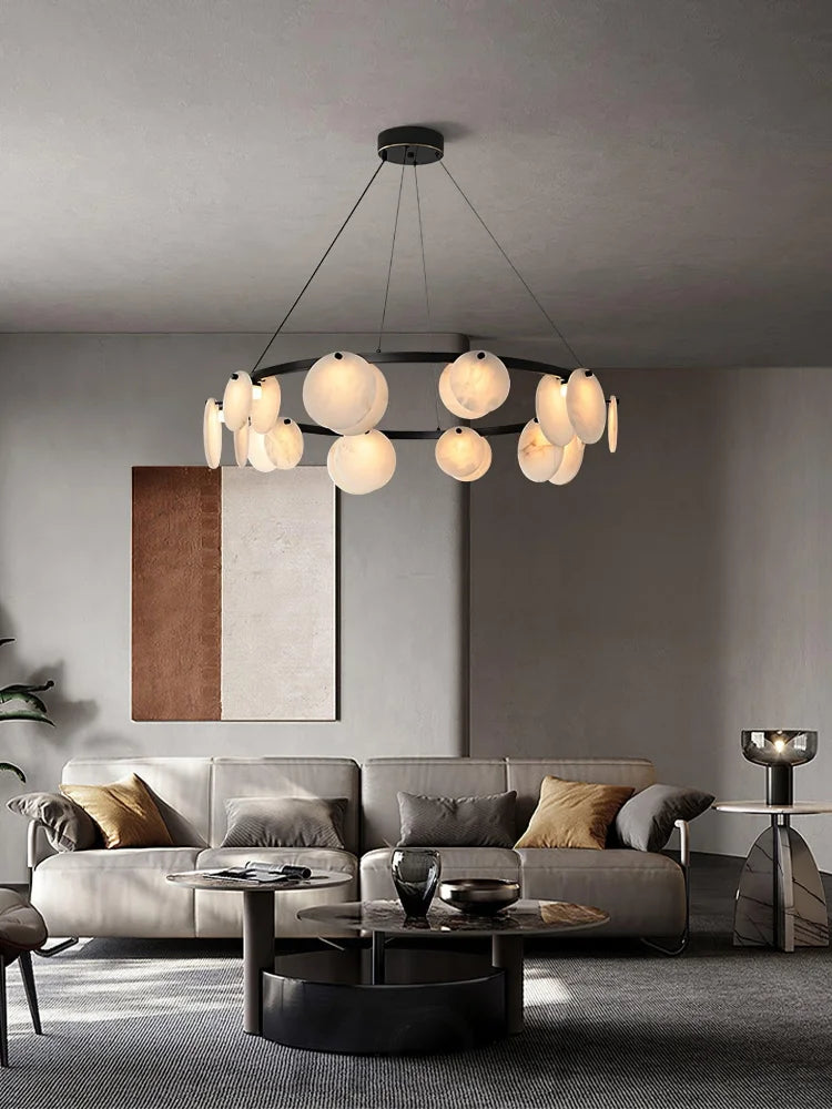 Trinidad Alabaster Chandelier - Alabaster, Alabaster Chandelier-1-Yiosilamp