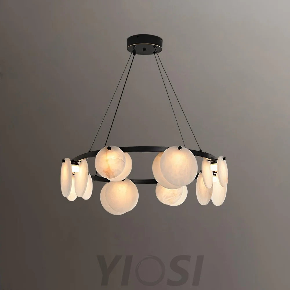 Trinidad Alabaster Chandelier - Alabaster, Alabaster Chandelier-1-Yiosilamp