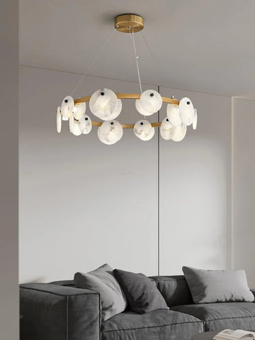 Trinidad Alabaster Chandelier - Alabaster, Alabaster Chandelier-1-Yiosilamp