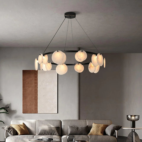 Trinidad Alabaster Chandelier - Alabaster, Alabaster Chandelier-1-Yiosilamp