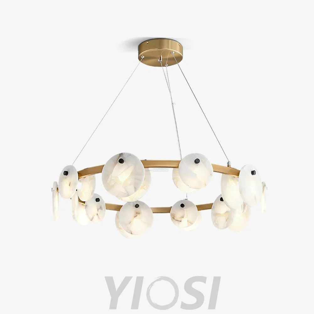 Trinidad Alabaster Chandelier - Alabaster, Alabaster Chandelier-1-Yiosilamp