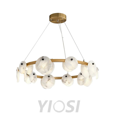 Trinidad Alabaster Chandelier - Alabaster, Alabaster Chandelier-1-Yiosilamp