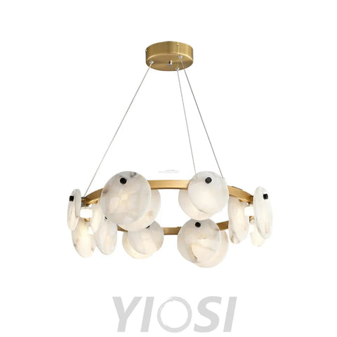 Trinidad Alabaster Chandelier - Alabaster, Alabaster Chandelier-1-Yiosilamp