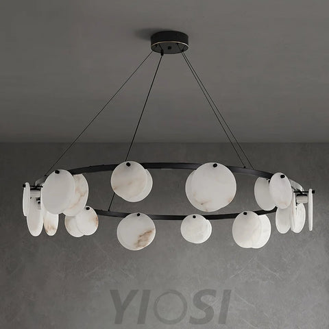 Trinidad Alabaster Chandelier - Alabaster, Alabaster Chandelier-1-Yiosilamp