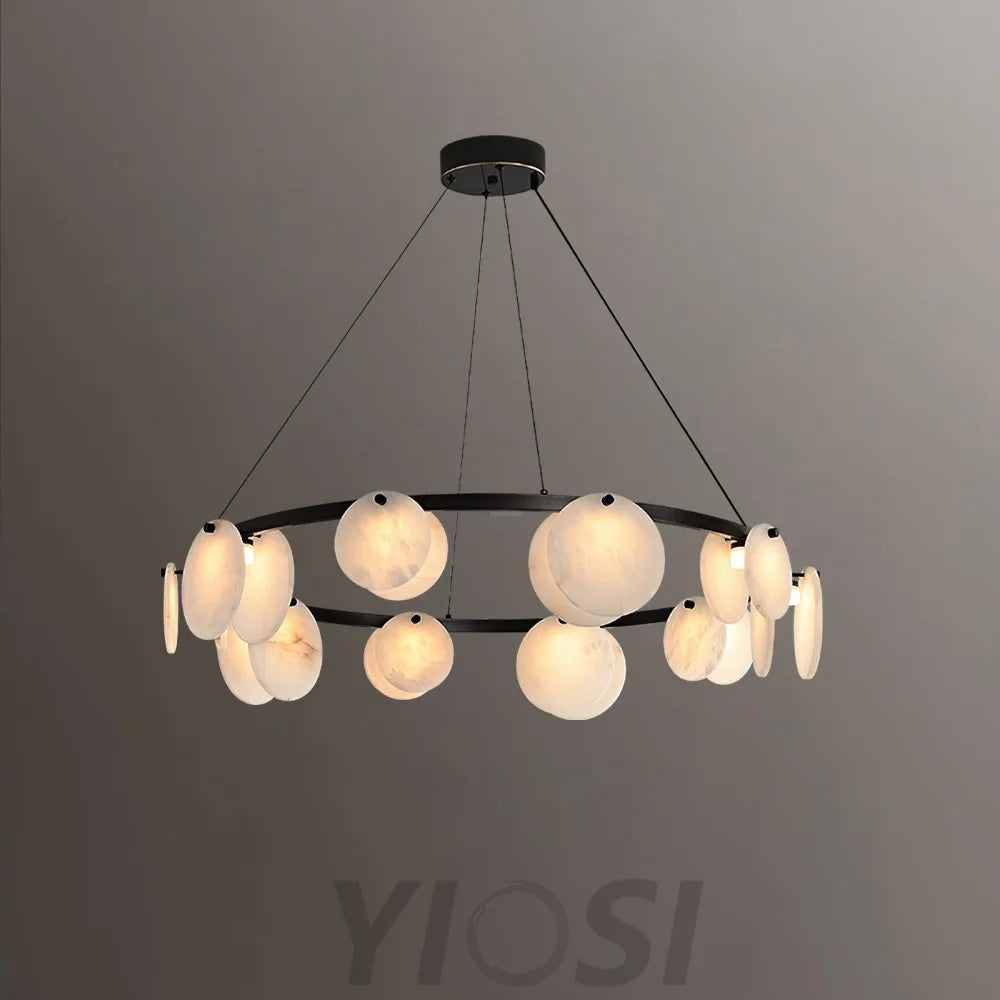 Trinidad Alabaster Chandelier - Alabaster, Alabaster Chandelier-1-Yiosilamp