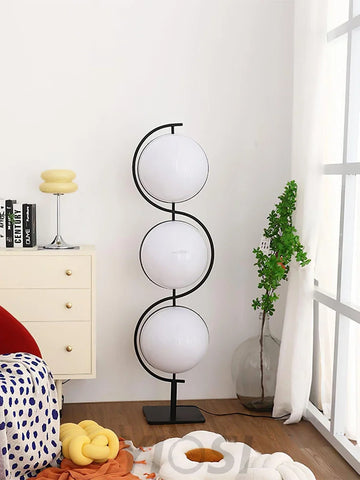 Triple Balls Floor Lamp ∅ 15.7″ - Lava-1-Yiosilamp