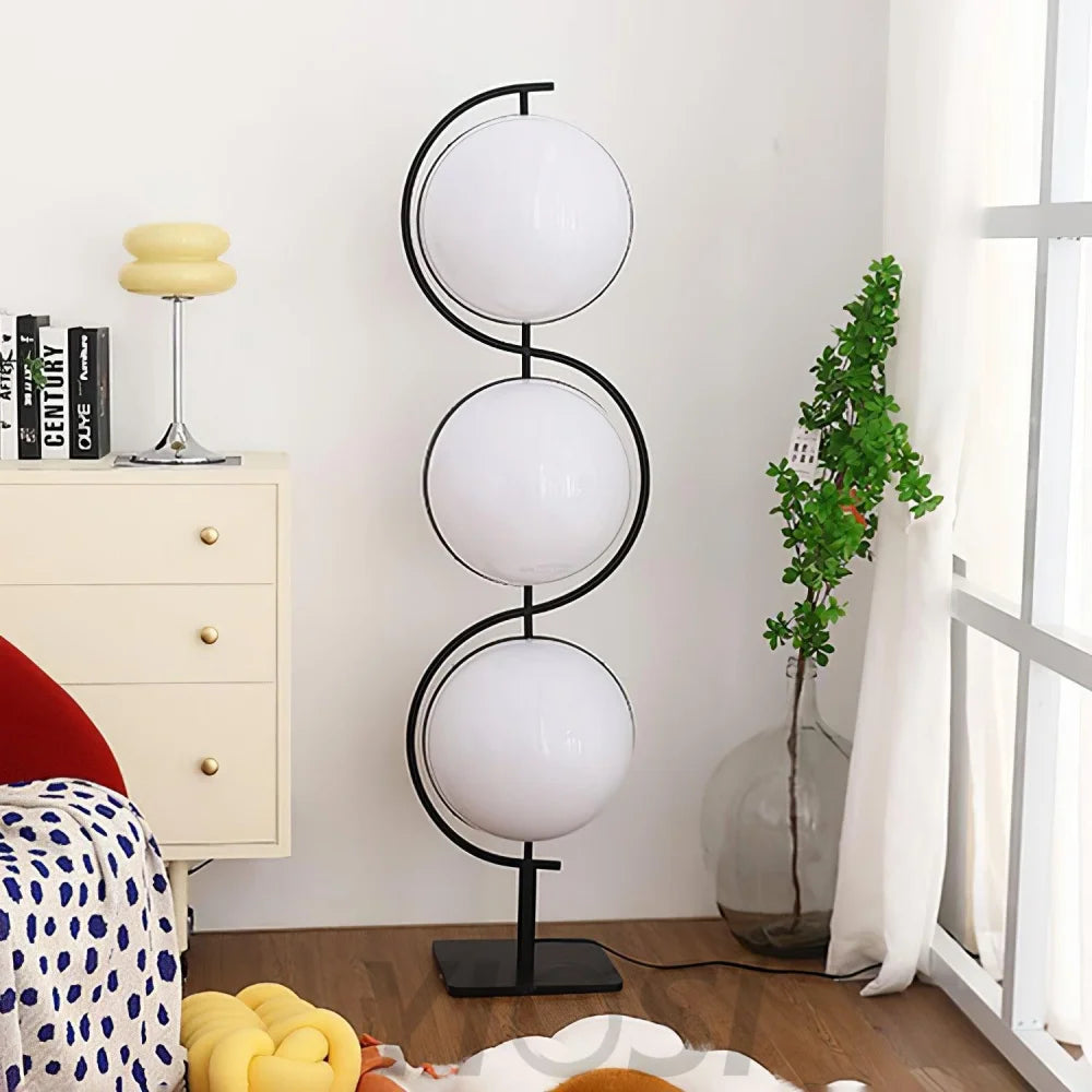 Triple Balls Floor Lamp ∅ 15.7″ - Lava-1-Yiosilamp