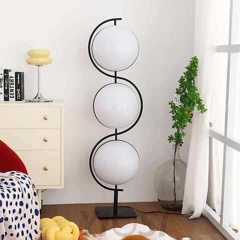 Triple Balls Floor Lamp ∅ 15.7″ - Lava-1-Yiosilamp