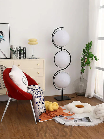 Triple Balls Floor Lamp ∅ 15.7″ - Lava-1-Yiosilamp