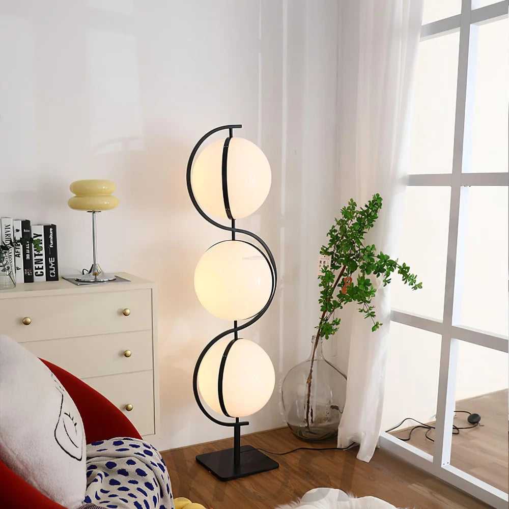 Triple Balls Floor Lamp ∅ 15.7″ - Lava-1-Yiosilamp