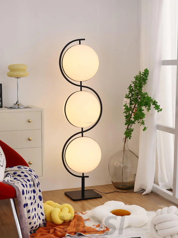 Triple Balls Floor Lamp ∅ 15.7″ - Lava-1-Yiosilamp