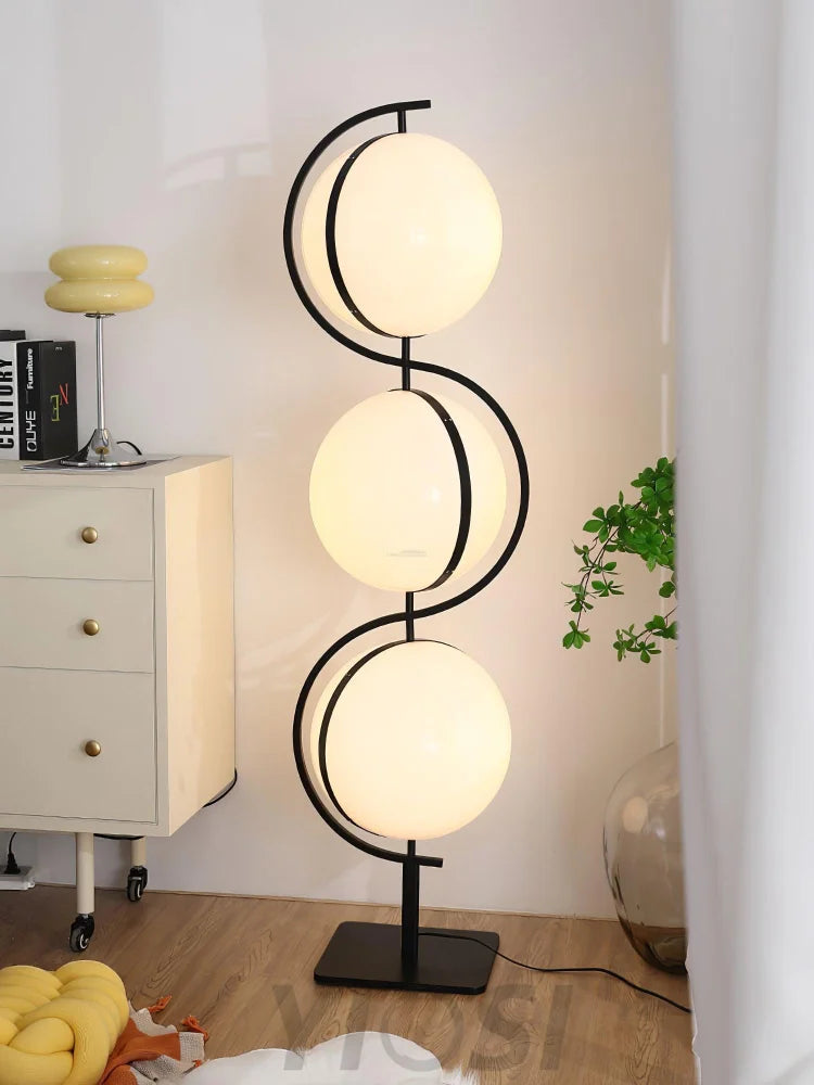 Triple Balls Floor Lamp ∅ 15.7″ - Lava-1-Yiosilamp