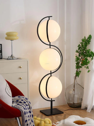 Triple Balls Floor Lamp ∅ 15.7″ - Lava-1-Yiosilamp