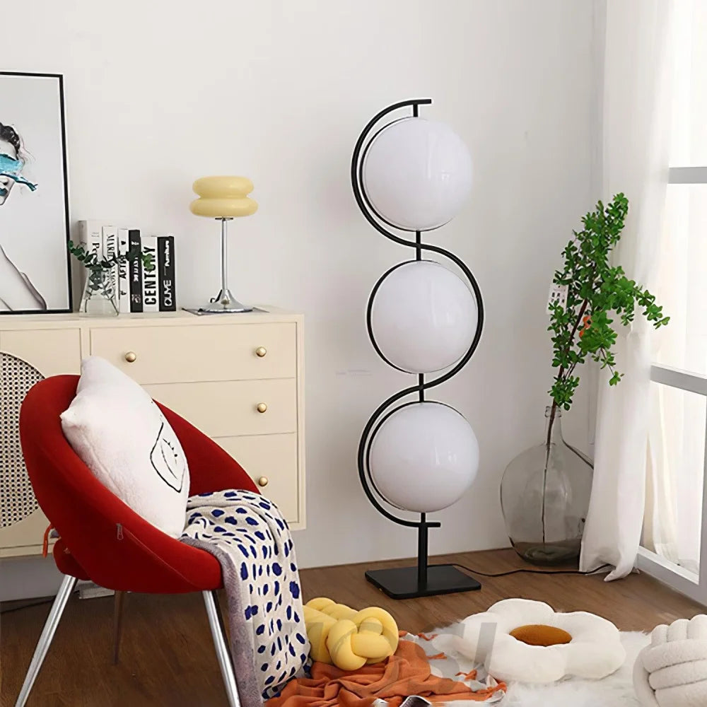 Triple Balls Floor Lamp ∅ 15.7″ - Lava-1-Yiosilamp