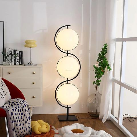 Triple Balls Floor Lamp ∅ 15.7″ - Lava-1-Yiosilamp