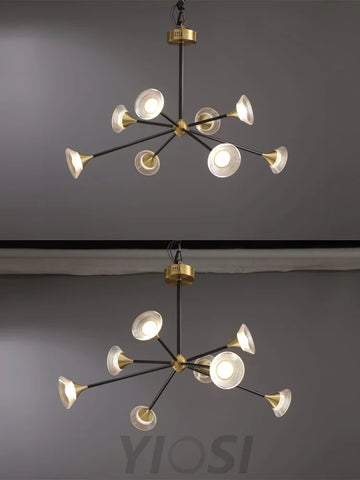 Tristan Chandelier with 6/8/10 heads - Frown-1-Yiosilamp