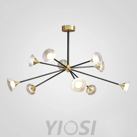 Tristan Chandelier with 6/8/10 heads - Frown-1-Yiosilamp