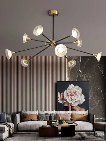 Tristan Chandelier with 6/8/10 heads - Frown-1-Yiosilamp