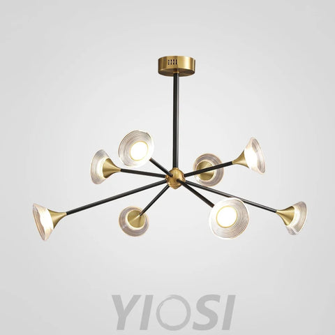 Tristan Chandelier with 6/8/10 heads - Frown-1-Yiosilamp