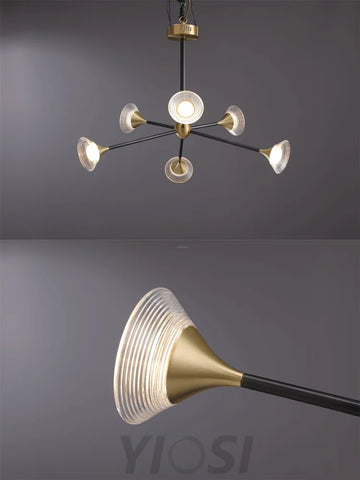 Tristan Chandelier with 6/8/10 heads - Frown-1-Yiosilamp