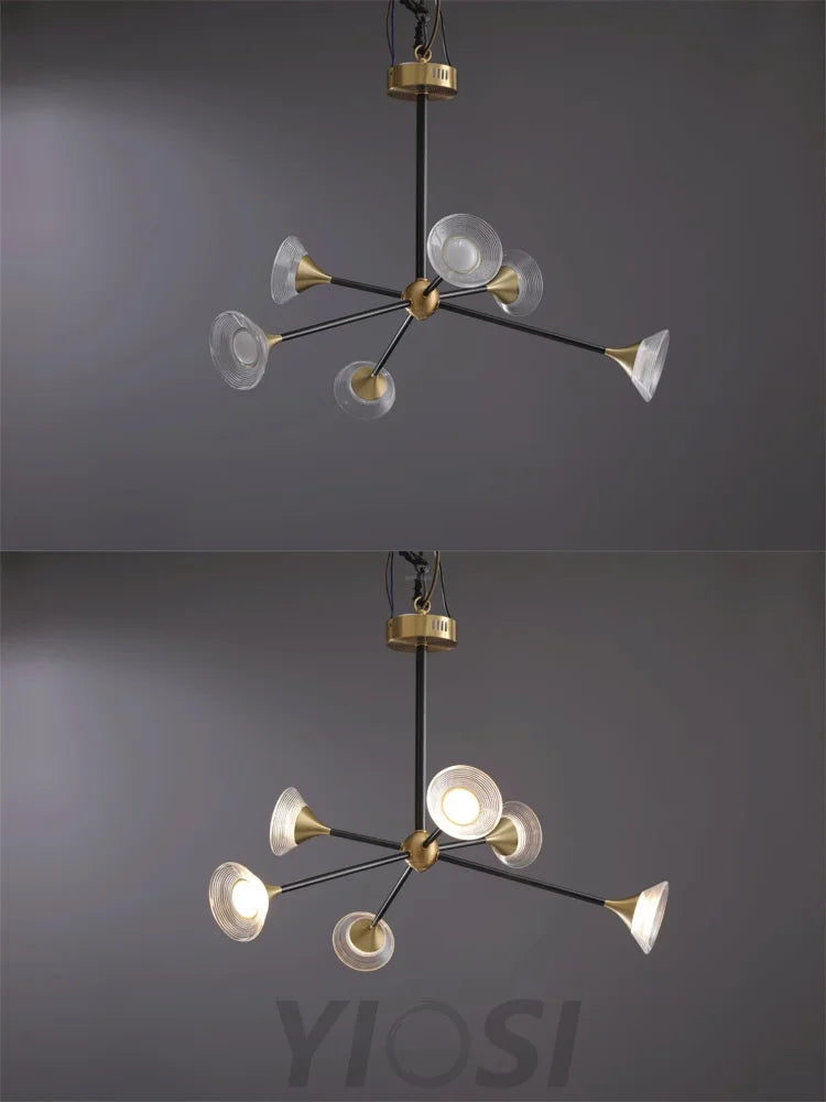 Tristan Chandelier with 6/8/10 heads - Frown-1-Yiosilamp