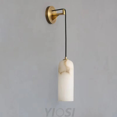 Truda Modern Alabaster Wall Sconce Lamp For Living Room Bedroom Light Fixtures