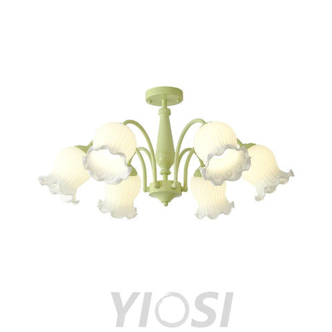 Trumpet Flower Chandelier with 4/5/6/8 heads - Zahara-1-Yiosilamp